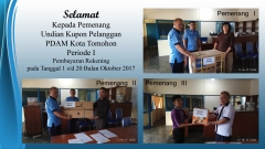 Penyerahan Hadiah Pemenang Undian Kupon Pelanggan